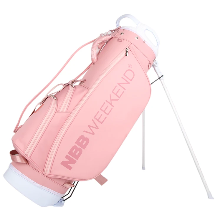 pink stand bag